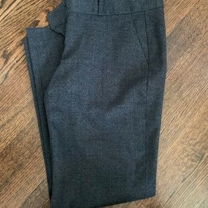 Grey plaid dress pants